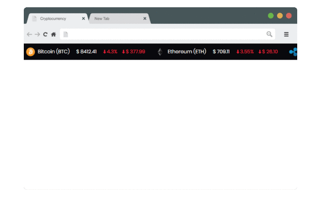 cryptocurrency quality ticker animation