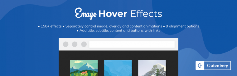Emage Hover Effects Block for Gutenberg